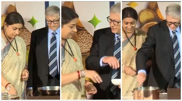 Smriti Irani: बिल गेट्स को केंद्रीय मंत्री स्मृति ईरानी ने खाना बनाने की दी ट्रेनिंग