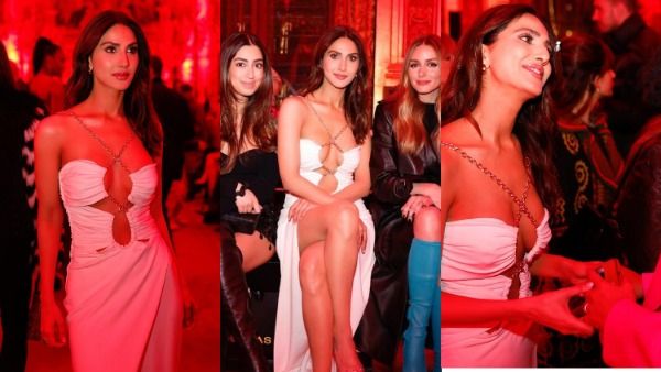 Vaani Kapoor: जैसे-तैसे छल्लों के ड्रेस रोके कपूर गर्ल ने चली ऐसी मस्तानी चाल कि... सामने से खुली ड्रेस में...