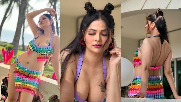 लॉलिता भाभी ने हैवी फीगर पर पहना सितारों का जाल, धड़कते दिलों के साथ लड़के पूछ रहे हैं पीजी का पता...