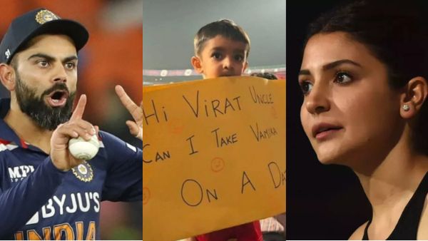 कभी स्टेडियम में मशूहर था विराट अनुष्का का लव लपाटा, अब बच्चा विराट से बोला- अंकल वामिका को डेट पर ले जाऊं
