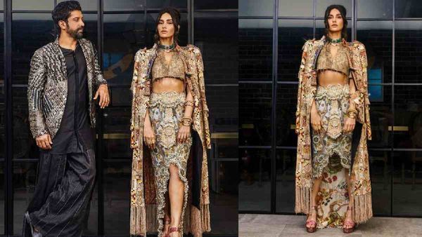 Shibani Dandekar- आगे से कटी ड्रेस में पोज देती रहीं शिबानी, ताकते रहे पतिदेव फरहान अख्तर!