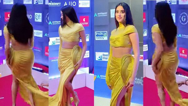 Oops Moment- जमीन पर फिसलती ड्रेस पहने स्टेज पर चढ़ रहीं थीं जान्हवी कपूर, हुआ कुछ ऐसा कि लड़खड़ाकर..