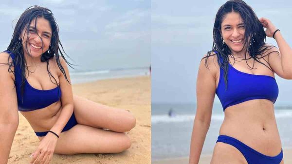Mrunal Thakur- ब्लू बिकिनी में मृणाल ठाकुर ने लगाया हॉटनेस का तड़का, बढ़ जाएगा फैंस का पारा!