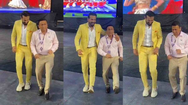 Irfan Sunil Dance- क्रिकेटर्स तक पहुंचा नाटू नाटू का क्रेज, इरफान पठान संग जमकर नाचे सुनील गावस्कर