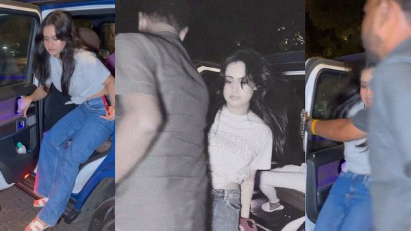 Nysa Devgn- लड़खड़ाते हुए सिक्योरिटी गार्ड से टकराईं नीसा, लोग बोले- 'हमेशा गिरती पड़ती रहती है'