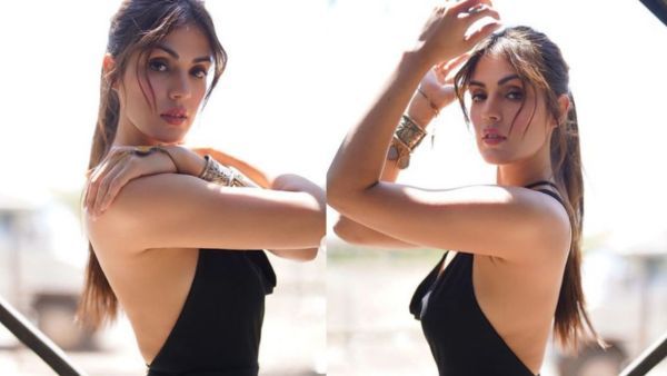 Rhea Chakraborty: ब्रालेस और बैकलेस ब्लैक ड्रेस में रिया चक्रवर्ती ने मचाया बवाल, दिखा बैठी जो था छिपाना!