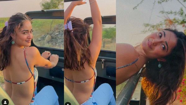 पीछे से पूरी खुली ड्रेस पहन चलती कार में खेतों के बीच मस्ती करती रही हसीना, लोग बोले- 'जंगल में मंगल'