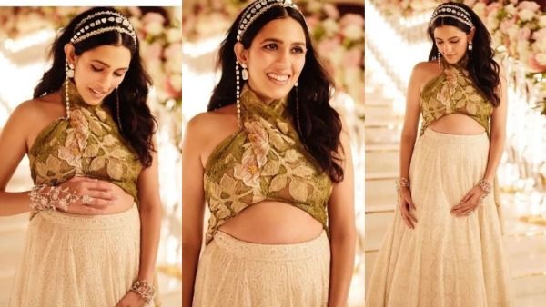 प्रेग्नेंट श्लोका अंबानी ने बेहद बोल्ड अंदाज में दिखाया Bare Baby Bump, स्टोल को बंधाकर बनाया टॉप