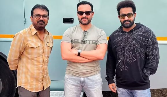 Saif Ali Khan: सैफ के साथ अब जूनियर एनटीआर नजर आएंगे फिल्म में, सेट से सामने आई तस्वीरें