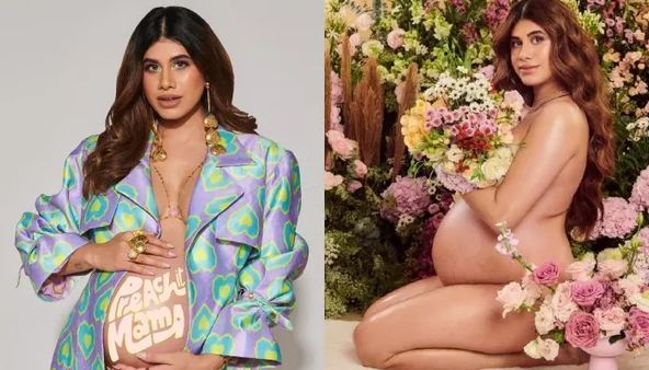 कुछ ही दिनों में बच्चे को जन्म देने वाली है ये हसीना, बिना कपड़ों के बैठी फर्श पर और...