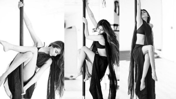 साड़ी को सामने से ऊपर उठा पोल पर चढ़-चढ़कर इस हसीना ने किया ऐसा डांस, आंखें बंद करने पर मजबूर हुए सब!