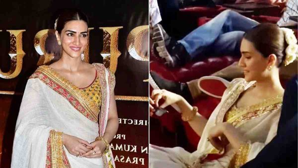 Adipurush के ट्रेलर लॉन्च में कृति सैनन को नहीं मिली बैठने की जगह, एक्ट्रेस ने किया कुछ ऐसा, वायरल हुआ वीडियो