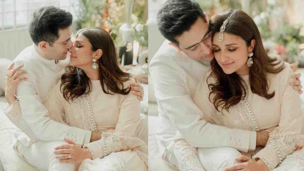 Parineeti- Raghav Engagement Live: एक- दूजे के हुए परिणीति- राघव, शेयर की सगाई की खूबसूरत तस्वीरें