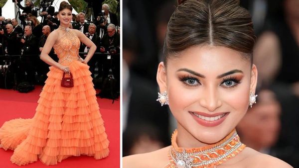 Cannes 2023 Day 2: ना मगरमच्छ, ना छिपकली, उर्वशी रौतेला इस बार कान्स रेड कार्पेट पर ऑरेंज गाउन में हुईं बोल्ड
