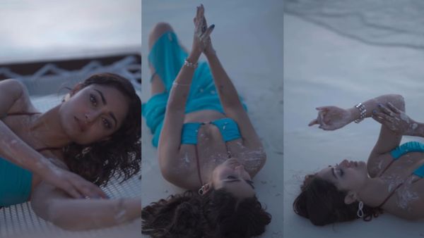 बदन पर रेत मलकर ये हसीना समंदर किनारे मचलती रही, मुट्ठी भर कपड़े ने भी एक्ट्रेस को किया खूब तंग