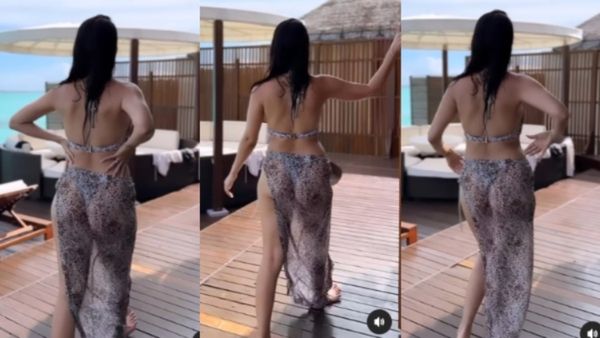 पूल से निकलीं हसीना के बदन पर चिपका कपड़ा, लोग बोले- अरे दीदी क्या करके मानोगी