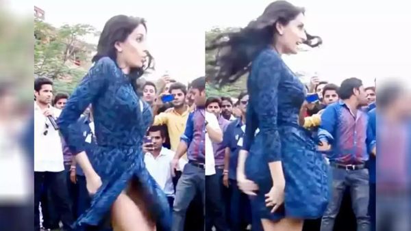 VIDEO: पार्क में लाइव परफॉर्म करते हुए खुल गई नोरा की ड्रेस, दिख गया सब कुछ