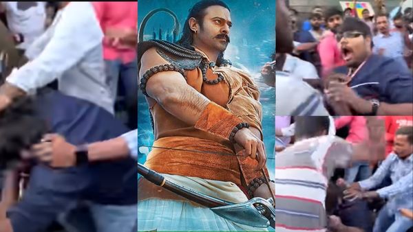 थिएटर के बाहर 'आदिपुरुष' की बुराई कर रहा था शख्स, तभी लोगों ने पकड़कर उसे पीट दिया और...