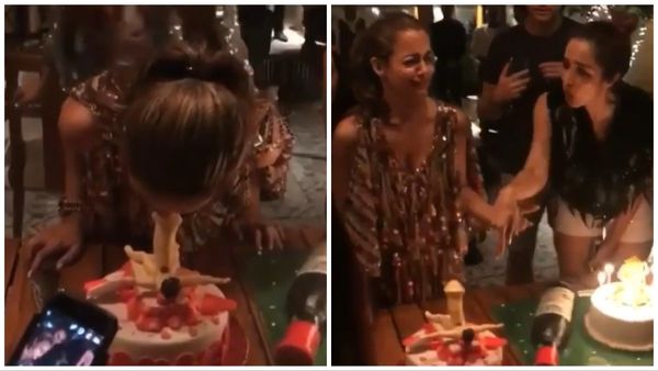 जब अमृता के बर्थडे पर मलाइका-करीना ने कटवाया मेल प्राइवेट पार्ट वाला केक, देखते ही अशलील हरकते करने लगीं हसीना