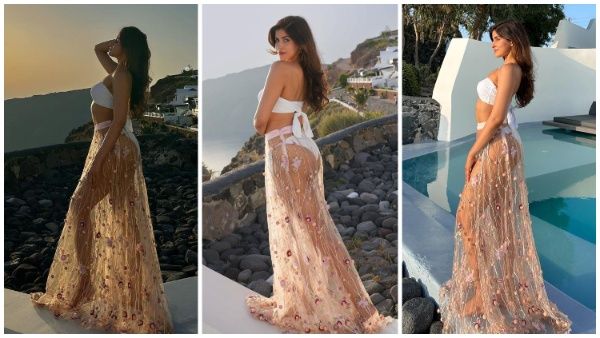 जालीदार लहंगे के अंदर सब कुछ दिखाते हुए कमरे से निकली हसीना, लोग बोले- सुहागरात के सिलवा लिया लहंगा