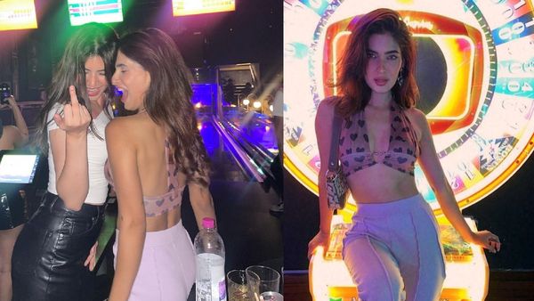 सहेली करती रही गंदे गंदे इशारे, लेकिन ब्रालेट पहन नाइट क्लब में मचलती रही करिश्मा शर्मा