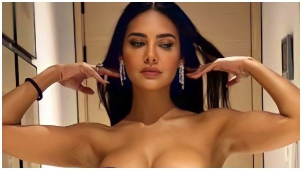 चेहरा छुपा कर ईशा गुप्ता ने दिखाया बदन का प्राइवेट हिस्सा, नहीं पहनी थी ब्रा भी और...