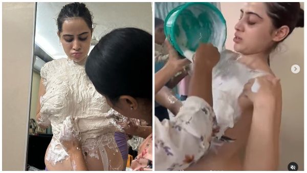 नया बवाल करने को तैयार उर्फी जावेद, बिना कपड़ो के बदन पर मलवाई ये चीज और...