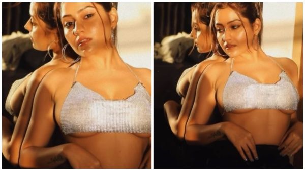 नन्ही सी ब्रालैट में हसीना ने उठाए हाथ तो बाहर निकले जरूरी अंग, फटी गई लोगों की आंखे