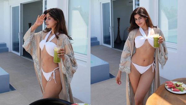 दो गांठों में अटकी थी हसीना की अंडरवियर, ब्रालेस के नाम पर कपड़ा लपेटकर दिखाया हुस्न!