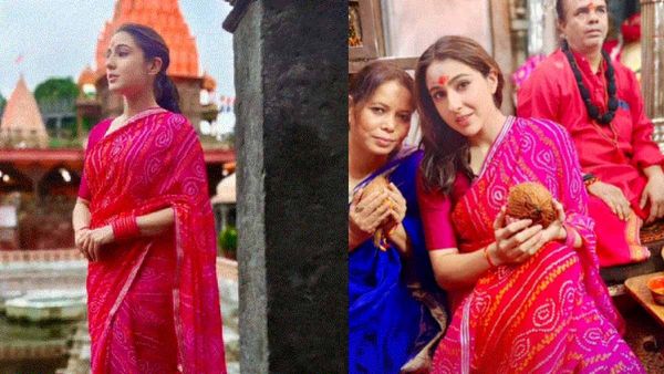 सारा अली खान ने उज्जैन महाकाल मंदिर में फिर की पूजा, मंदिर के अंदर से वायरल हुईं तस्वीरें!