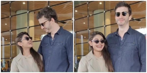 विदेश में शादी करके पति संग वापस भारत लौटी टीवी अभिनेत्री, कपल ने दिए एयरपोर्ट पर शानदार पोज