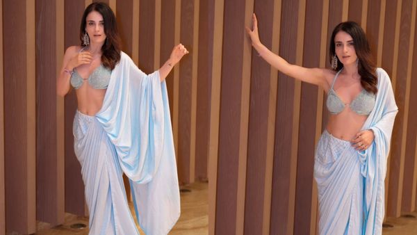 इस एक्ट्रेस ने ब्लाउज के नाम पर पहन ली मैचिंग ब्रा, फिर साड़ी का पल्लू हटा-हटाकर दिखाया अपना बोल्ड फिगर