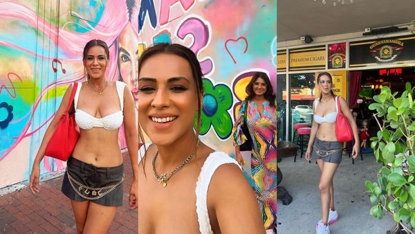 Nia Sharma ने मां के सामने ही पहन लिया इतना ज्यादा बोल्ड आउटफिट, ब्रालेट और छोटी स्कर्ट में करने लगीं ये हरकते