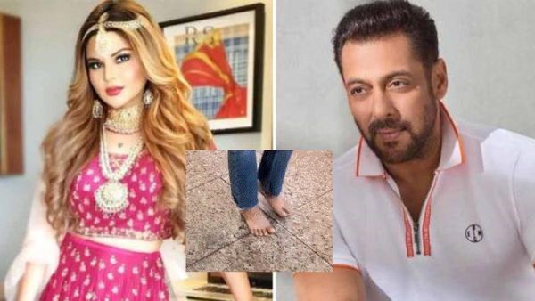 Salman Khan- नंगे पैर नजर आईं राखी सावंत, बोलीं- सलमान खान की शादी के लिए मांगी है मन्नत