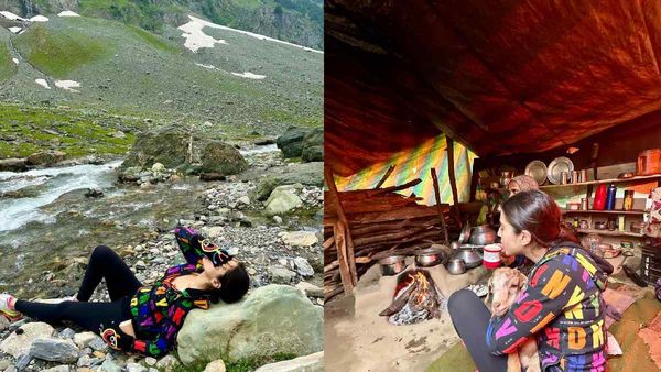 सारा अली खान ने छोड़ी नवाबी, पत्थर पर लेटीं और झोपड़ी में पी चाय, तस्वीरें हैं शानदार!