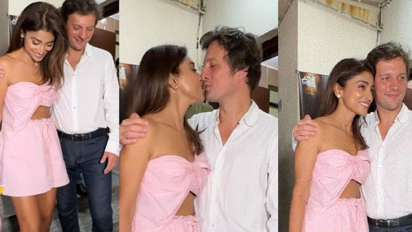 विदेशी पति को देख मीडिया के सामने ही Kiss करने लगी अजय देवगन की हीरोइन, लोग बोले- ये सब बंद कमरें में...