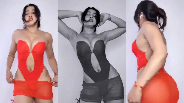 ट्रांसपेरेंट लाल कपड़े को लपेटकर मचल रही थी सोफिया अंसारी, वीडियो रुकते ही दिखने लगा सबकुछ!