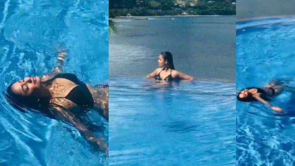 ब्लैक बिकिनी पहन जलपरी बनीं त्रिधा चौधरी, हॉटनेस से पानी में भी लगा डाली आग!