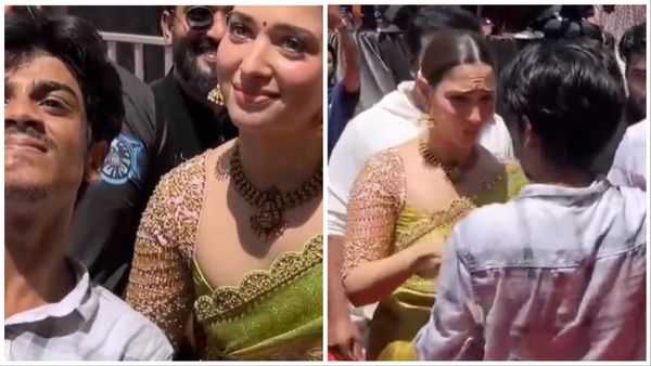 सिक्योरिटी बैरिकेड तोड़कर तमन्ना भाटिया से मिलने पहुंचा फैन, एक्ट्रेस की हालत हुई खराब, वीडियो वायरल