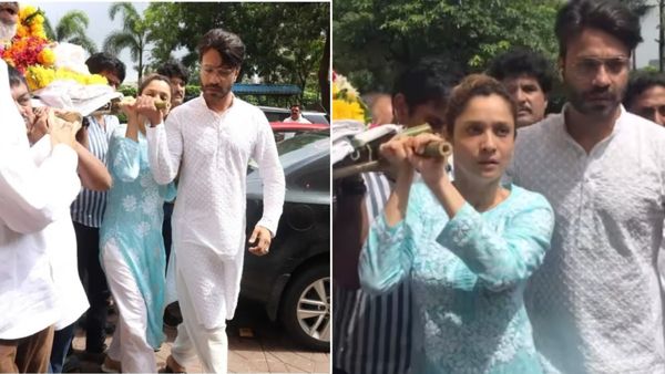 अंकिता लोखंडे ने निभाया औलाद होने का धर्म, पिता की अर्थी को रोते हुए दिया कंधा