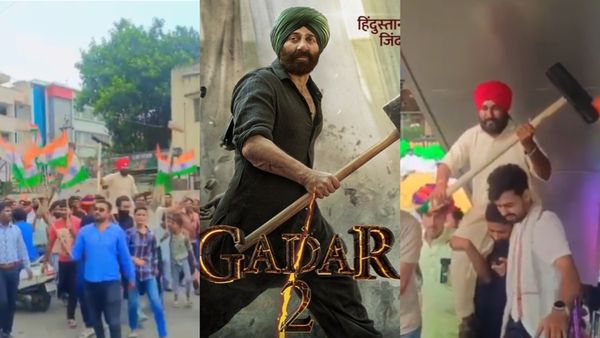 हथोड़ा लेकर 'गदर 2' देखने पहुंच रहे हैं लोग, थिएटर में जमकर लगाए 'हिदुस्तान जिंदाबाद' के नारे