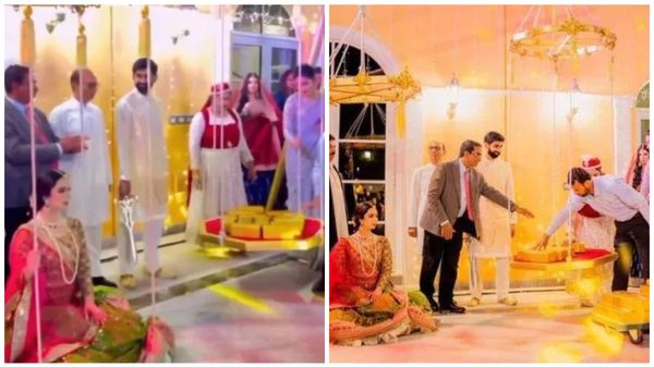 पाकिस्तानी दुल्हन ने अपनी शादी में हिंदी फिल्म 'जोधा अकबर' के फेमस सीन को किया रीक्रिएट, तस्वीरें वायरल