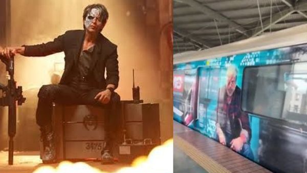 Jawan: मुंबई मेट्रो पर भी दिखा शाहरुख खान की फिल्म जवान का क्रेज, पोस्टर्स से ढकी पूरी ट्रेन, देंखे वीडियो
