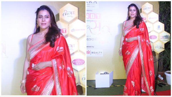 NBT Utsav 2023: खूबसूरत रेड साड़ी पहनकर जब काजोल ने गिराई अपने हुस्न की बिजलियां, तो देखने वालों के उड़े होश