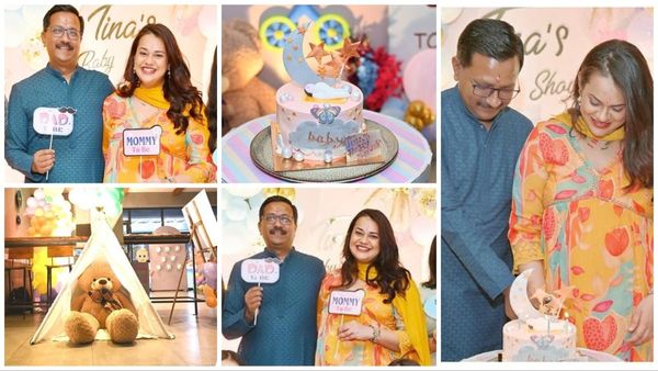 प्रेग्नेंट टीना डाबी की गोदभराई, इतने बड़े बेबी बंप में पल पल ख्याल रखते दिखे 43 साल के IAS पति प्रदीप गवांडे