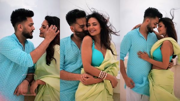 डीपनेक ब्लाउज में Esha Gupta को देखकर बहके Elvish Yadav, बाहों में भरकर करने लगे ऐसी हरकतें