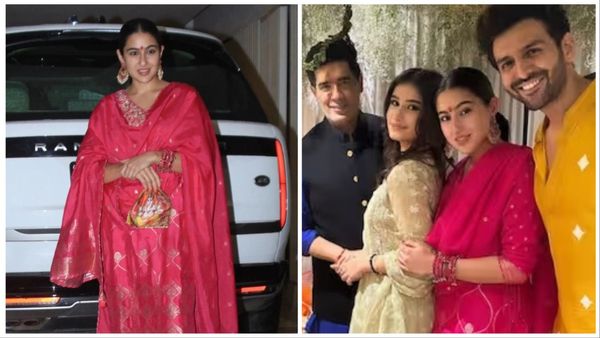 एक्स बॉयफ्रेंड कार्तिक आर्यन के घर बप्पा के दर्शन करने पहुंची सारा अली खान, ट्रेडिशनल लुक में दिखी बेहद प्यारी