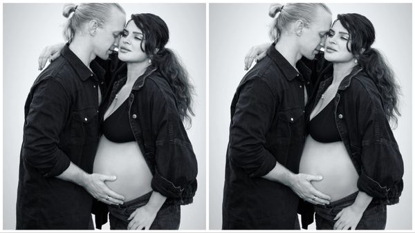 कपड़े हटाकर एक्ट्रेस ने दिखा रही इतना बड़ा बेबी बंप, 8 महीनो की प्रेग्नेंट पत्नी के ऐसी हरकत करने लगा पति