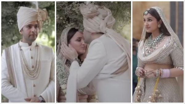 परिणीति चोपड़ा -राघव चड्ढा की शादी का खूबसूरत वीडियो आउट- बारात, जयमाल से लेकर फेरे तक की खास झलक