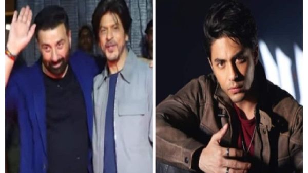 VIDEO: 'गदर 2' की सक्सेस पार्टी में शाहरुख ने सनी देओल से बेटे आर्यन के बारे में की बात, वीडियो ने मचाया बवाल